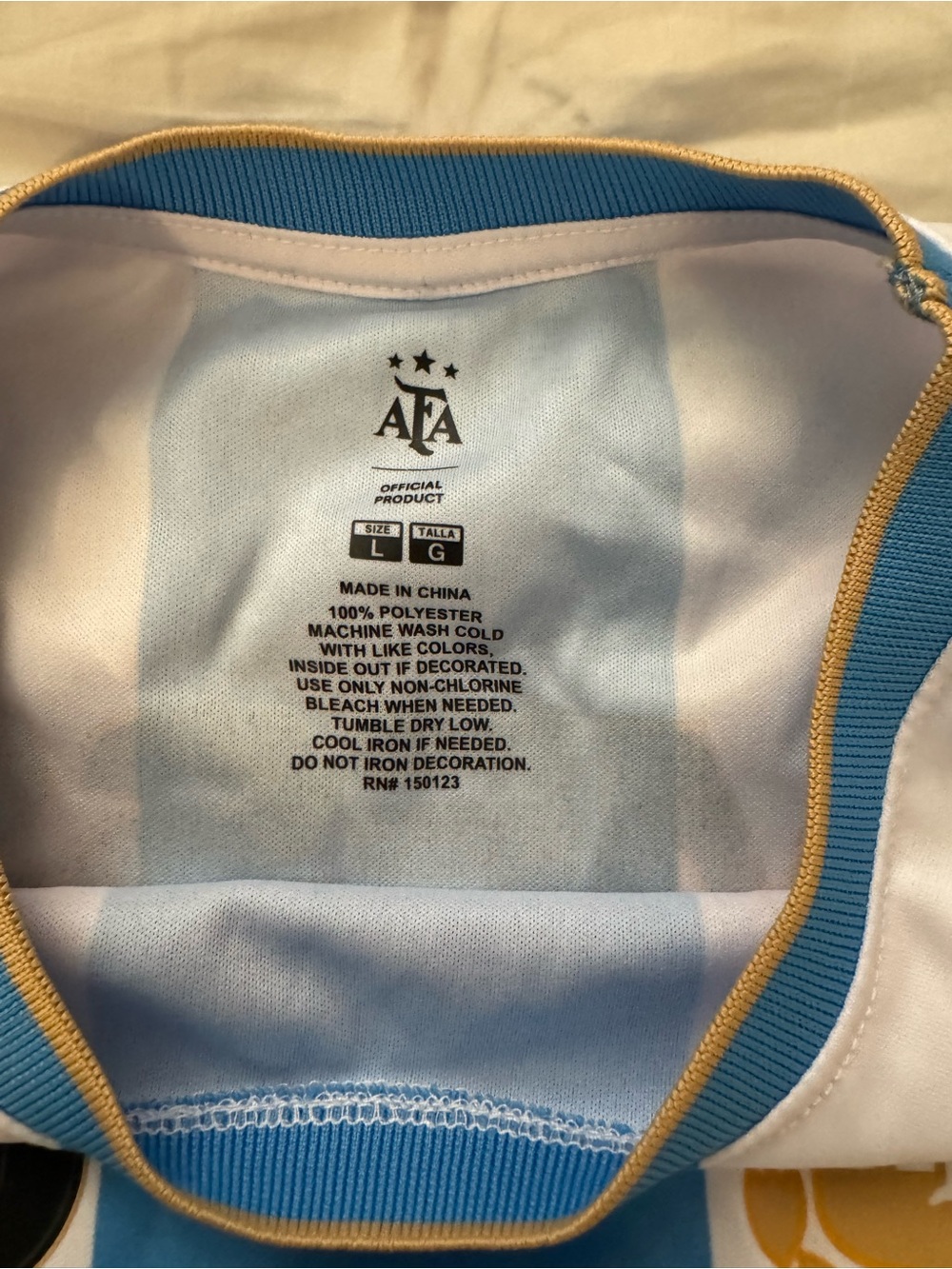 Argentina World Cup Jersey - Picture 2 of 3